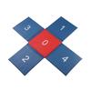 Cross-Shaped Jumping Mat Portable Foam with Vinyl Cover Easy To Clean