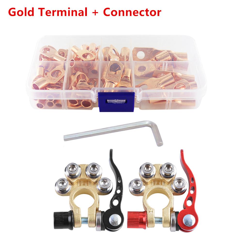 

2 шт. основной кабель аккумулятора и 60 шт. отверстия под болты луженые комбинированные автомобильные быстроразъемные разъемы для кабеля пост-терминала