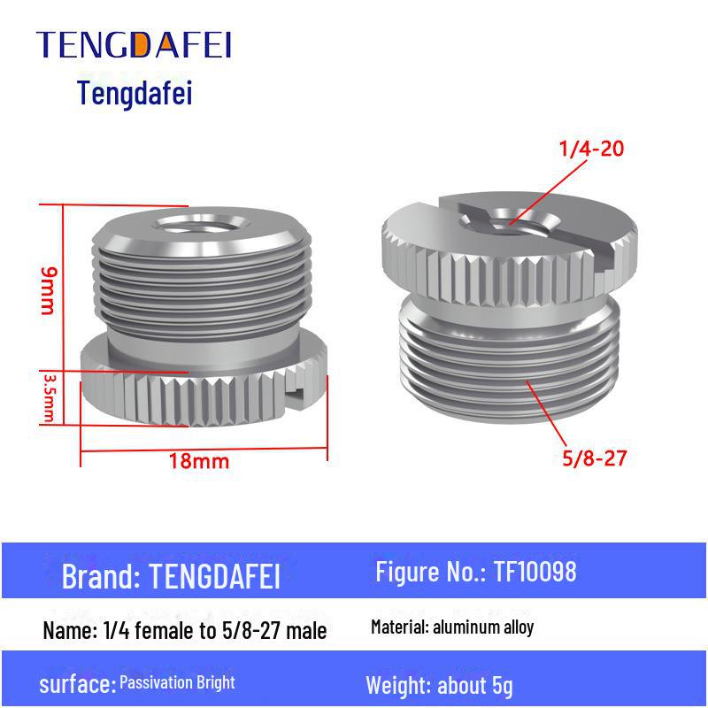 Adaptor cu șurub pentru trepied de cameră de la 1/4 la 3/8: Conversie M4, M5, M68, M10 pentru suport Hot Shoe sau stativ de lumină