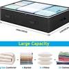 1pc Large Foldable Storage Bag With Handles, Visible Window Under Bed Reusable Box