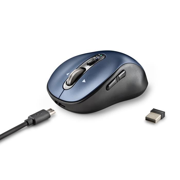 Souris sans fil multi-appareils - NGS - INFINITY-RB - Rechargeable - Ambidextre - Touches silencieuses
