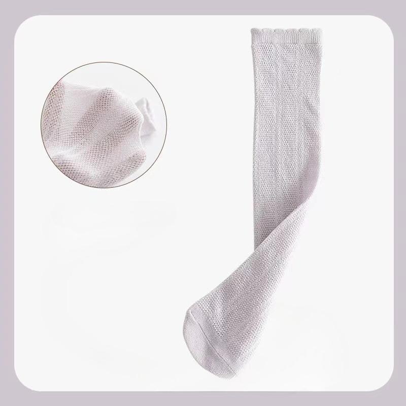 Children's Girl High Long Socks Princess Mesh School Spring Summer Kids Stockings