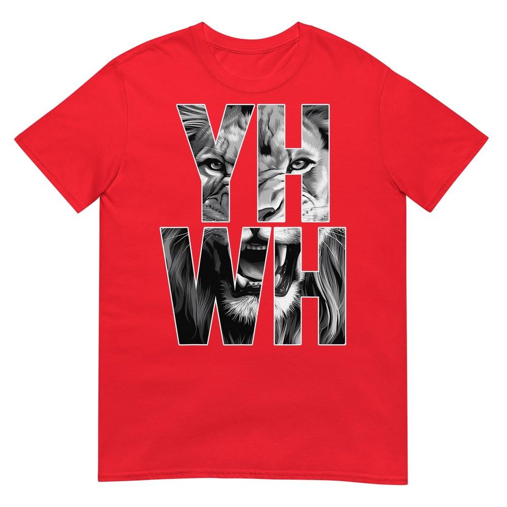 Yhwh Lion Of Judah Yahweh In Hebrew Jesus Christian Tshirt S