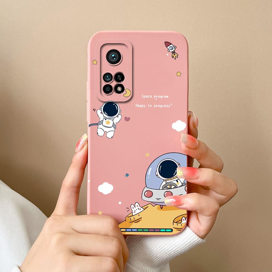 For Xiaomi Mi 10T Pro 5G Case Matte Silicone Shell For Xiaomi10T Pro 5G Sweet Girls Butterfly Cartoon New Design Fashion Funda