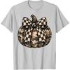 Camo Pumpkin with Checkered Bow Cute Fall Halloween Season T-Shirt