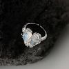Novelty Heart Shape Alloy Rings Jewelry Accessory Dainty Statement Open Ring