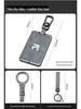 Rising 2024 R7 F7 Key Card Holder: Zinc Alloy NFC Car Case with Buckle for Men