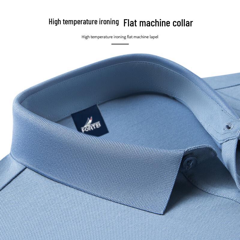FORTEI Men's Silk Blend Cool-Touch Pique Polo Shirt
