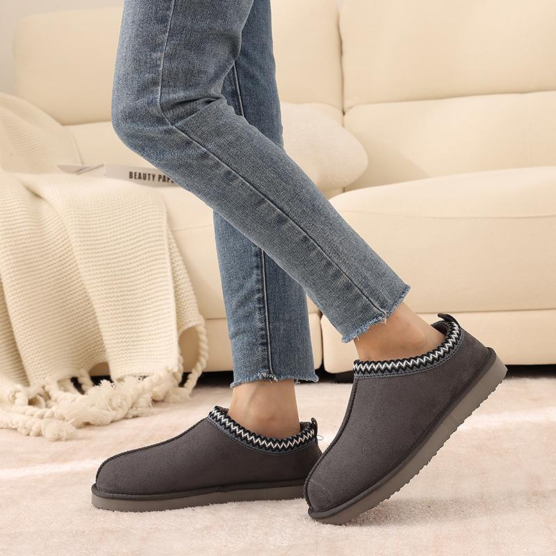 Fashion Shevalues New Women Low-top Snow Boots Winter Fuzzy Slippers Female Winter Warm Brand Snow Boots Fashion Classic Women Fur Boots