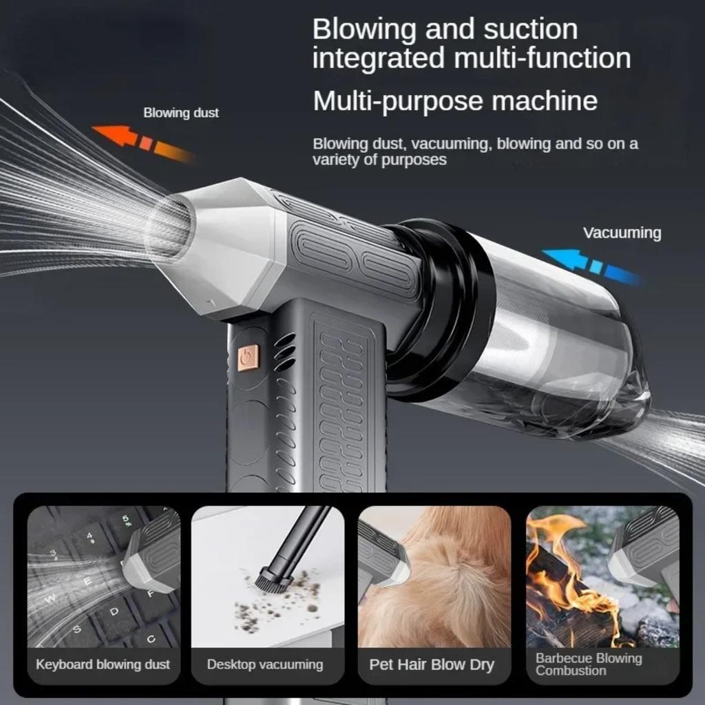 Brushless High-power Vacuum Cleaner and Dust Blower Can Be Used for Snow Blowing and Other Purposes In Cars, Homes, and Outdoors