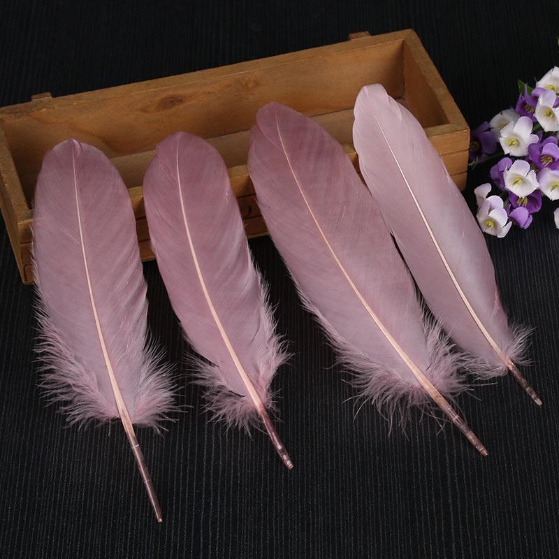 50Pcs28 Color Diy Feather Hard Big Floating Feather Wedding Dress Children Handmade Decoration Materials