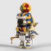 Briques de construction Créatif Dieu Égyptien Dieu Soleil Assemblé Robot Enfant Ornements