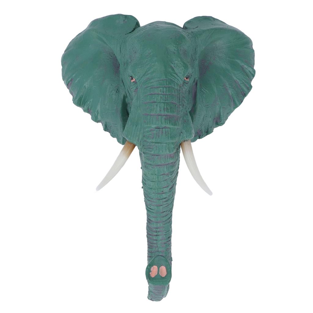 Elephant Head Single Wall Hook American Retro Style Lifelike Details Animal Shaped Coat Hat Hook