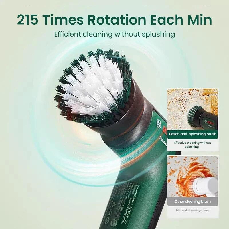 Bosch Elektrische Reinigungsbürste, multifunktionales Elektrowerkzeug, Universalbürste, 6 Köpfe