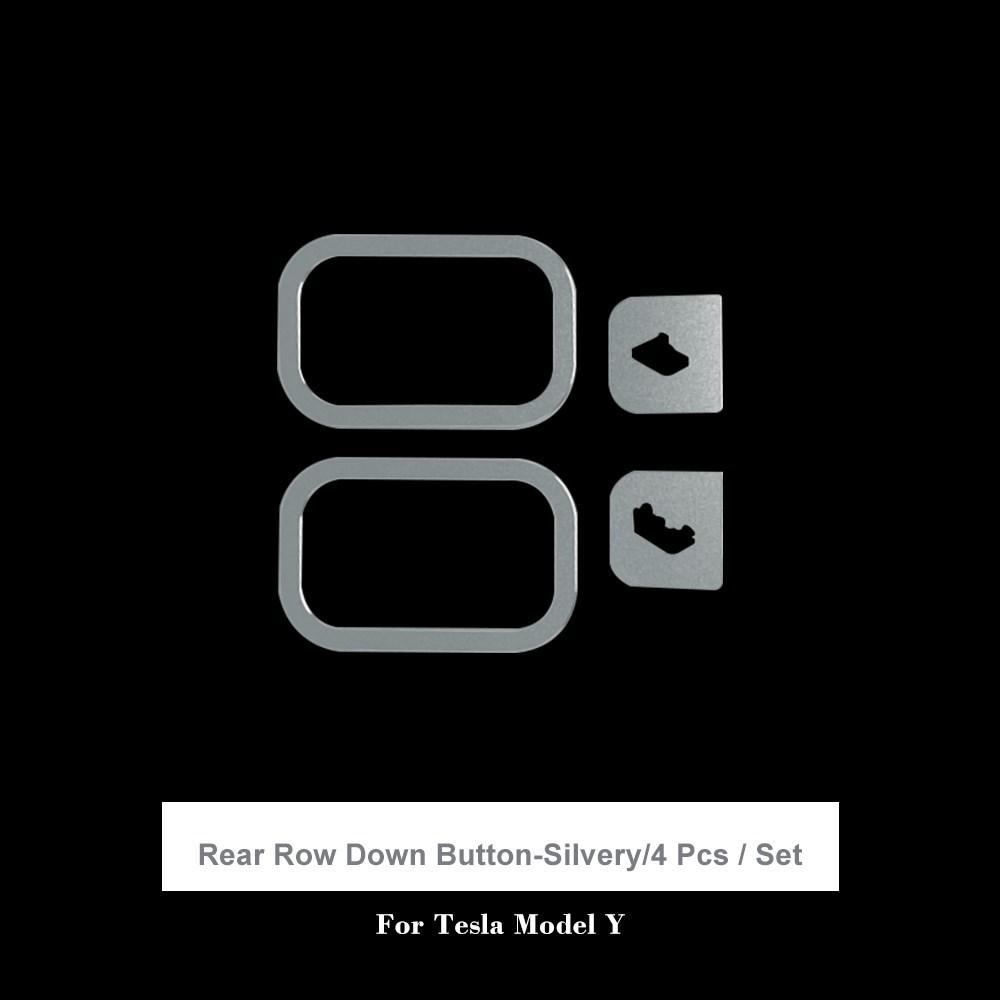 Středové ovládání z hliníkové slitiny Tlačítko s nalepovacím oknem Dekorace celého vozu pro model Tesla 3/Y Klika dveří Volant