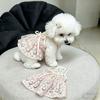 Cute Pet Floral Suspender Skirt Summer Lace Dog Princess Dress Small Puppy Clothes