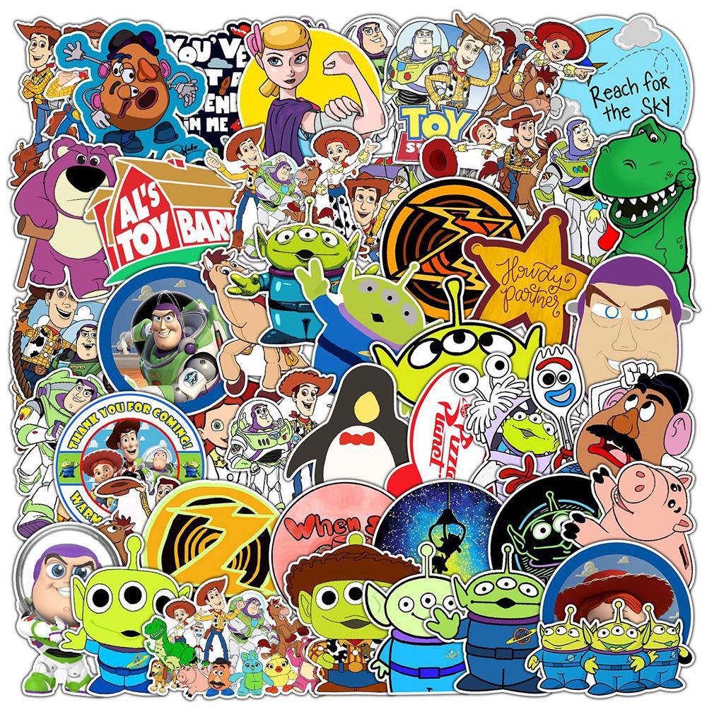 10/30/50pcs Cartoon Cute Stickers Anime Buzz Lightyear Graffiti Decals Scrapbook Luggage Phone Car Funny Woody Sticker