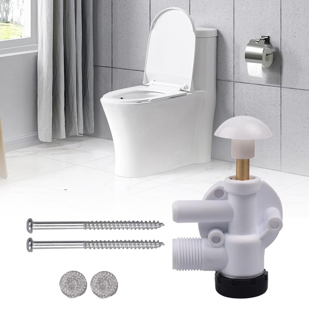 RV Toilet Water Valve Kit Easy Installation Toilet Seat Fastener Kit Fits Most Standard Toilet Seats