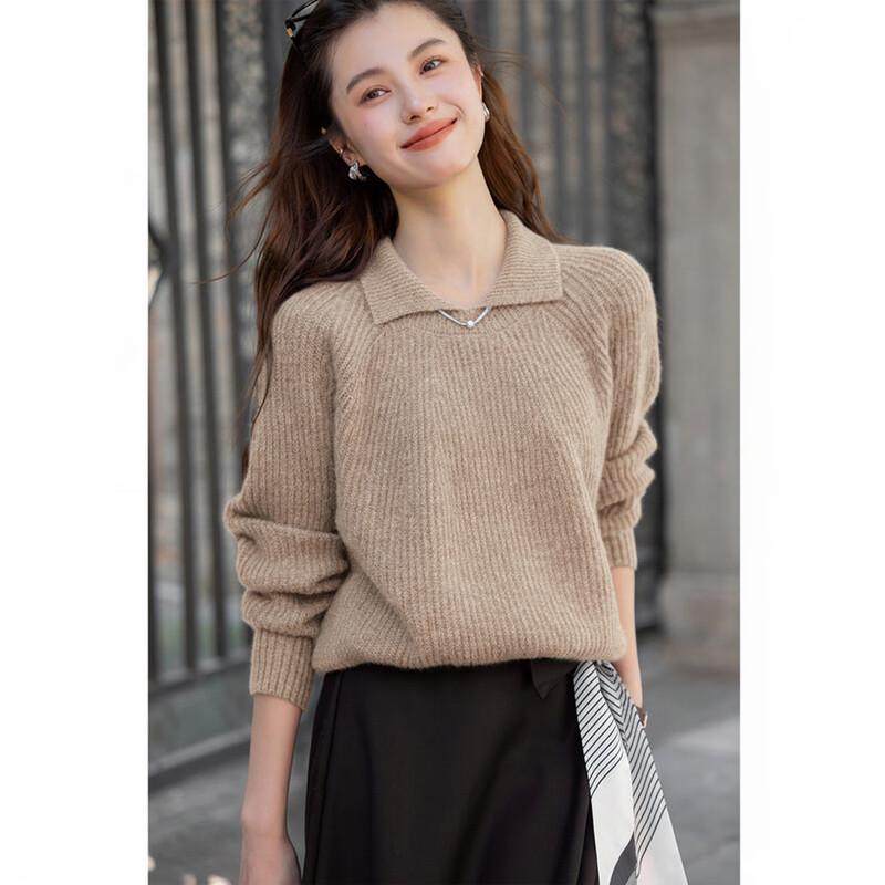Mokana Premium Retro Chic Cashmere Long-Sleeve Sweater MKNJD4038