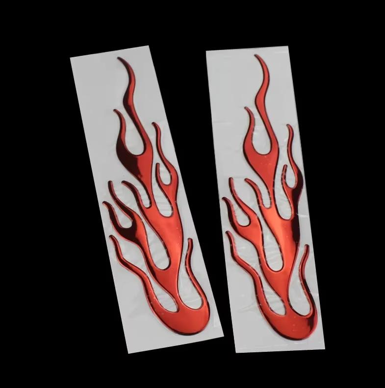 Motorrad Zubehör 3D Flamme Feuer Reflektierender Aufkleber Vinyl Decal Auto Styling Dekoration Dirtbike Universal