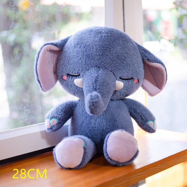 

1pc 28 -65cm Lovely Sleeping Elephant Bear Rabbit Plush Toys Stuffed Soft Cute Animal Baby Appease Dolls Xmas Valentines Gifts St Practical Use