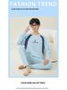 Herren Herbst Unterwäsche mit Fleecefutter: Teenager Schüler Winter Wärme Set