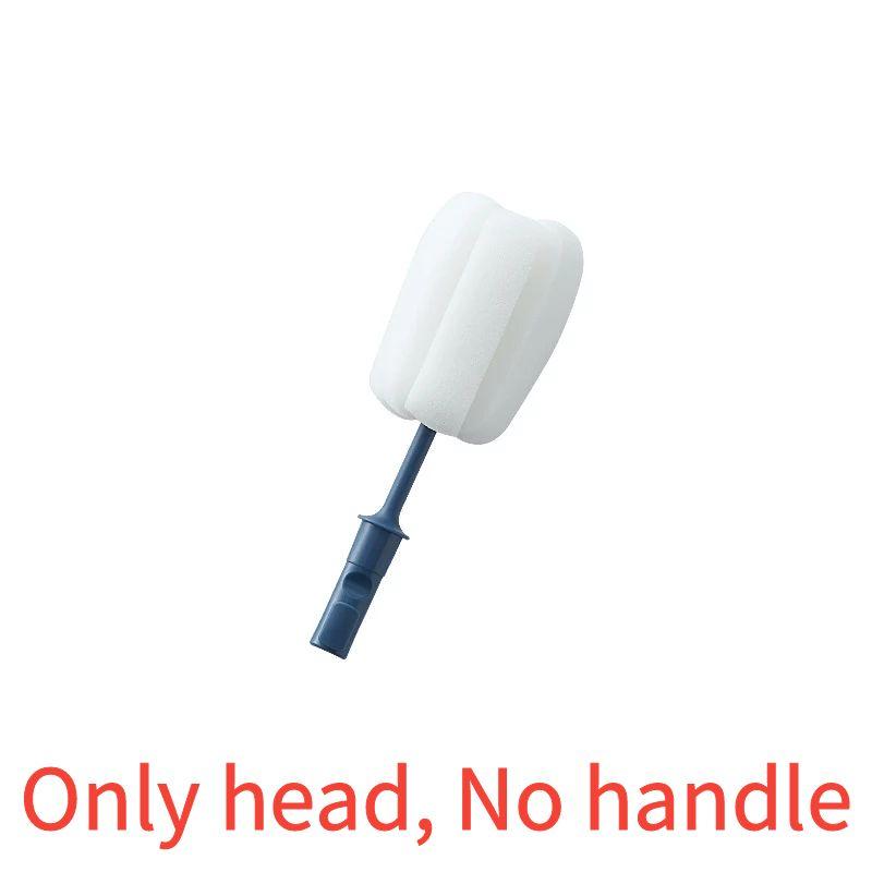 Soft Sponge Cup Brush  Long Handle Sponge Bottle Brush Drink Wineglass Bottle Glass Cup Washing Cleaning Kitchen