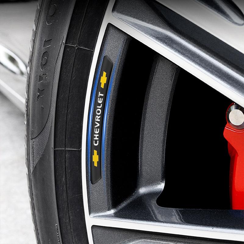 4Pcs Auto Wheel Hub Badge Tire Rim 3D Stickers Car Accessories For Chevrolet Colorado Cruze Captiva Malibu Trax Aveo Camaro Sonic Tahoe Impala Equinox