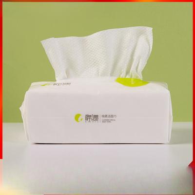 Asciugamano Viso Monouso, Asciugamano di Cotone Detergente Ispessito Morbido Asciugamano Doppio Uso Asciutto e Bagnato Asciugamano di Cotone Struccante