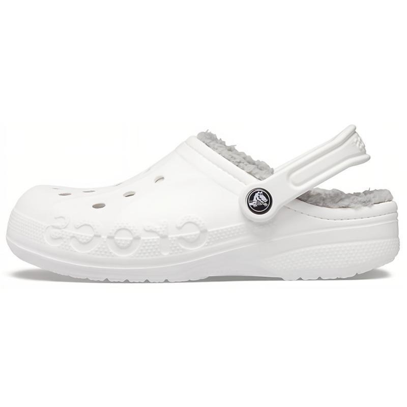 Crocs Baya Comfortable Abrasion Resistant Hole Shoes Unisex White