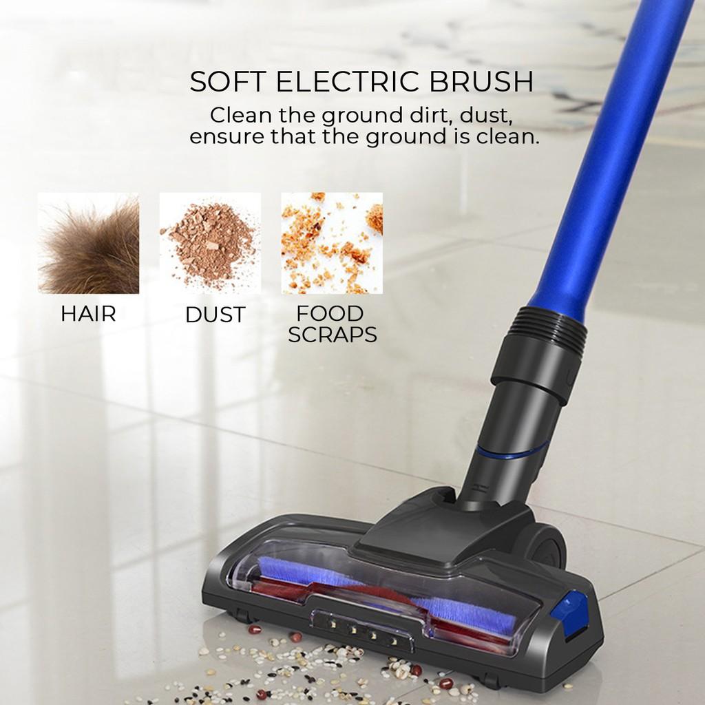 Recharge Home/Car Vacuum Cleaner Cordless Handheld Handstick Vac LED Light