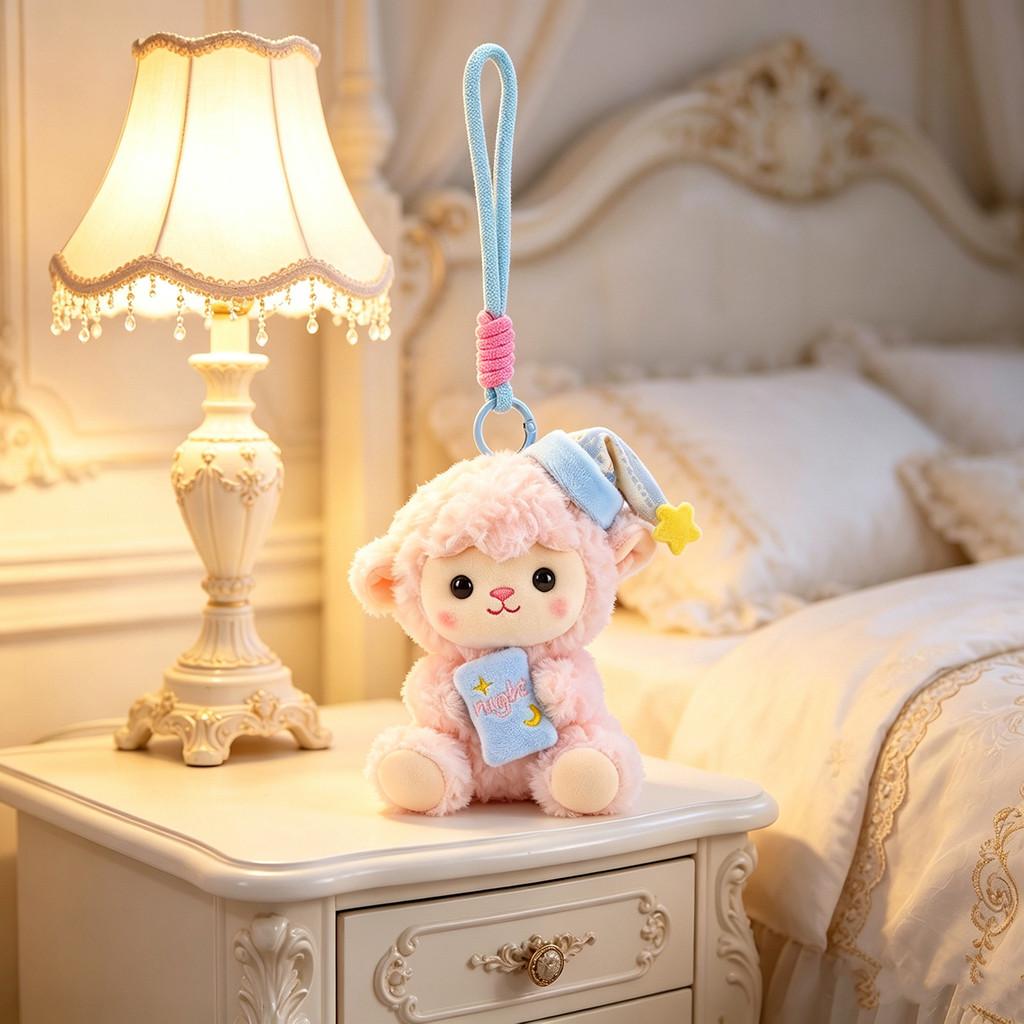 Cartoon Sheep Plush Keychain For Backpacks Gift For Girls