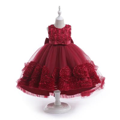 3-10 fetițe rochie florală ceremonie rochie de bal Împărtășanie haine pentru fetiță rochii pentru copii pentru fete rochie albă cu coadă de nuntă