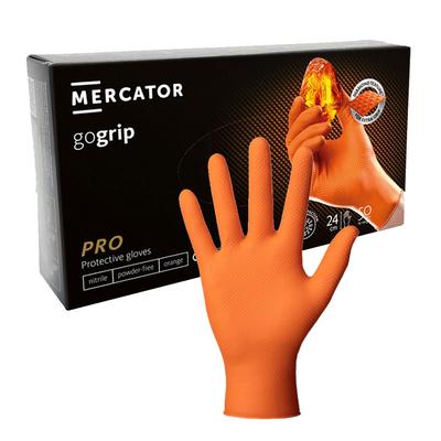 Mercator Gogrip Nitrile Gloves Orange 50 Pcs
