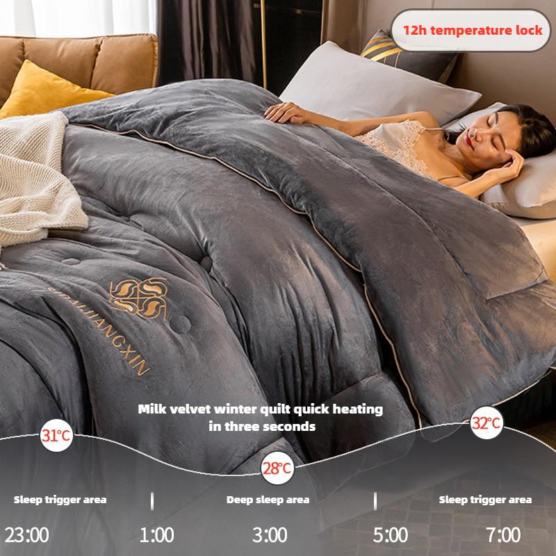 Oboustranná sametově hřejivá zimní přikrývka