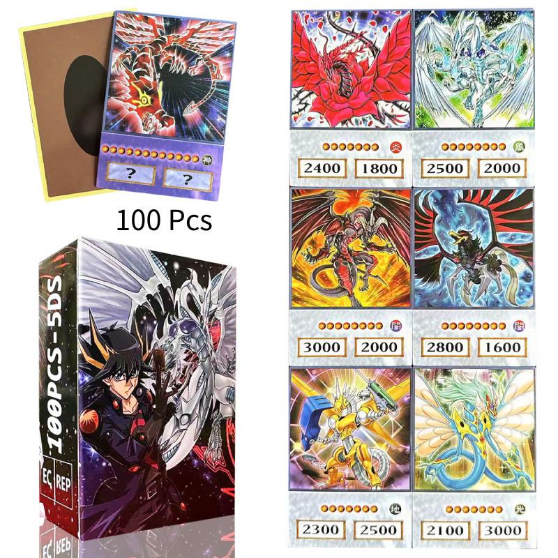 Trading Card Yugioh Game Tcg Card Set Duel Monsters Gx 5dx 100 Collectible Pcs