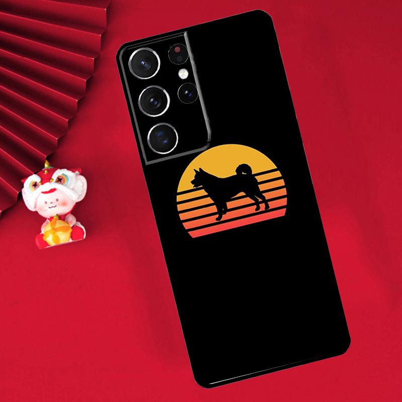 Animal Cartoon Akita Dog Case For Samsung Galaxy S25 S26 Ultra S21 S22 S20 S23 S24 Ultra Plus S10 S25 FE Cover Funda
