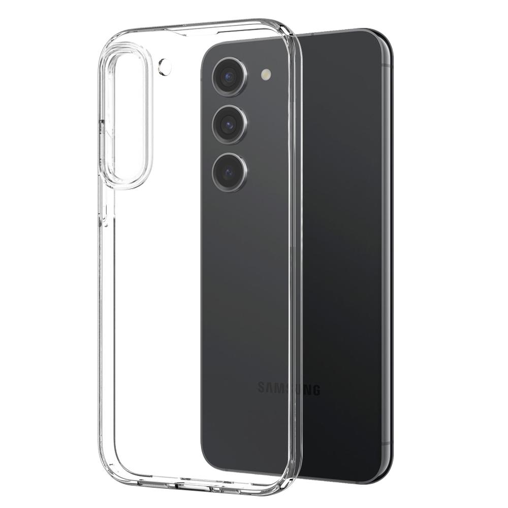 NORTHJO For Samsung Galaxy S23 TPU Phone Case+Tempered Glass Screen Protector+Camera Lens Film (Support Fingerprint Unlock)