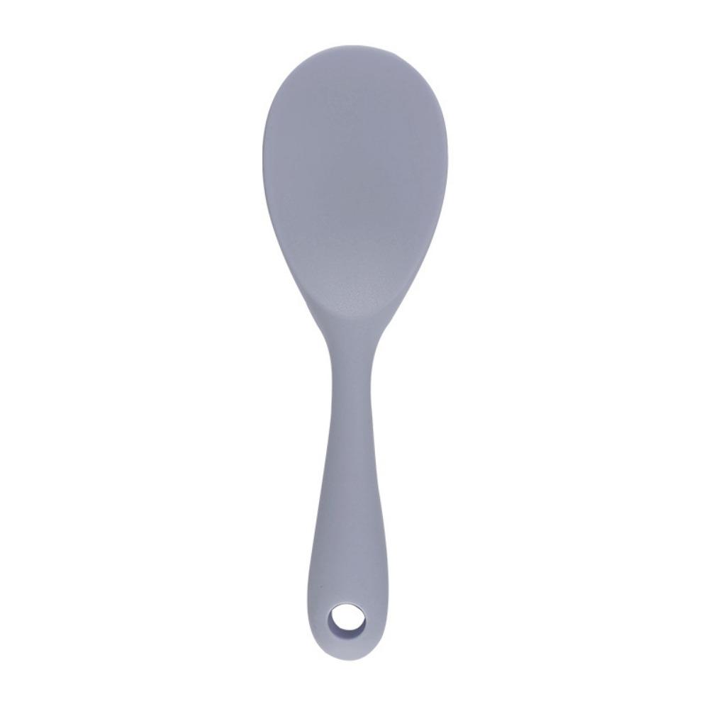 Cleaning Hanging Hole Kitchen Utensils Silicone Rice Spoon High Temperature Resistant Non-stick