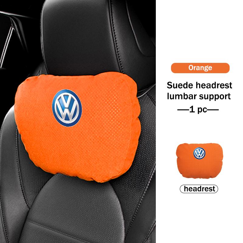 Hub Caps For Volkswagen VW Car Memory Foam Headrest Neck Pillow Protection Lumbar Support Scirocco Passat Polo B5 B6 B7 CC Tigua