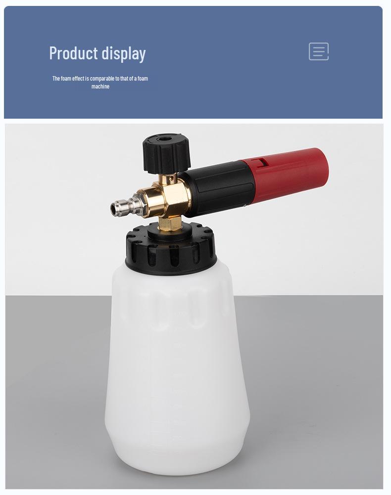High-Pressure Big Mouth Car Wash Foam Sprayer - Fan-Shaped Snow Foam Gun