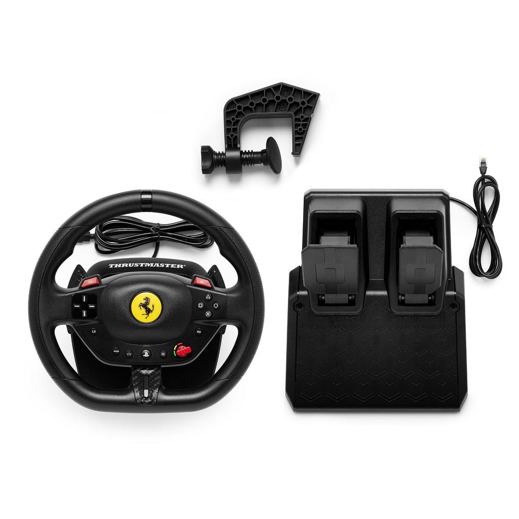 Thrustmaster T98 Ferrari 296 GTB Racing Wheel for Officially Licensed by Playstation Ferrari PS5/PS4/PC,