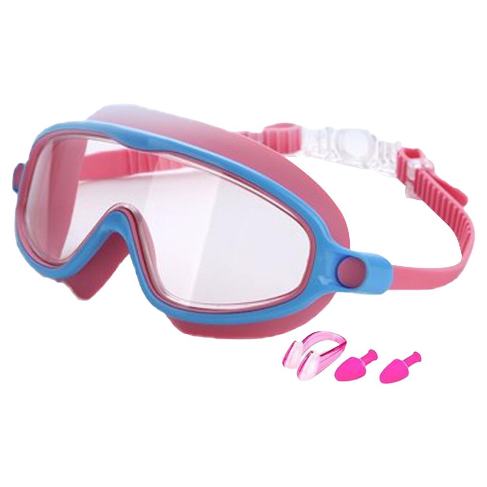 Kids Swimming Goggles No Leaking Pool Goggles with Ear Plugs Nose Clip for Children From 4 To 15 Years Old