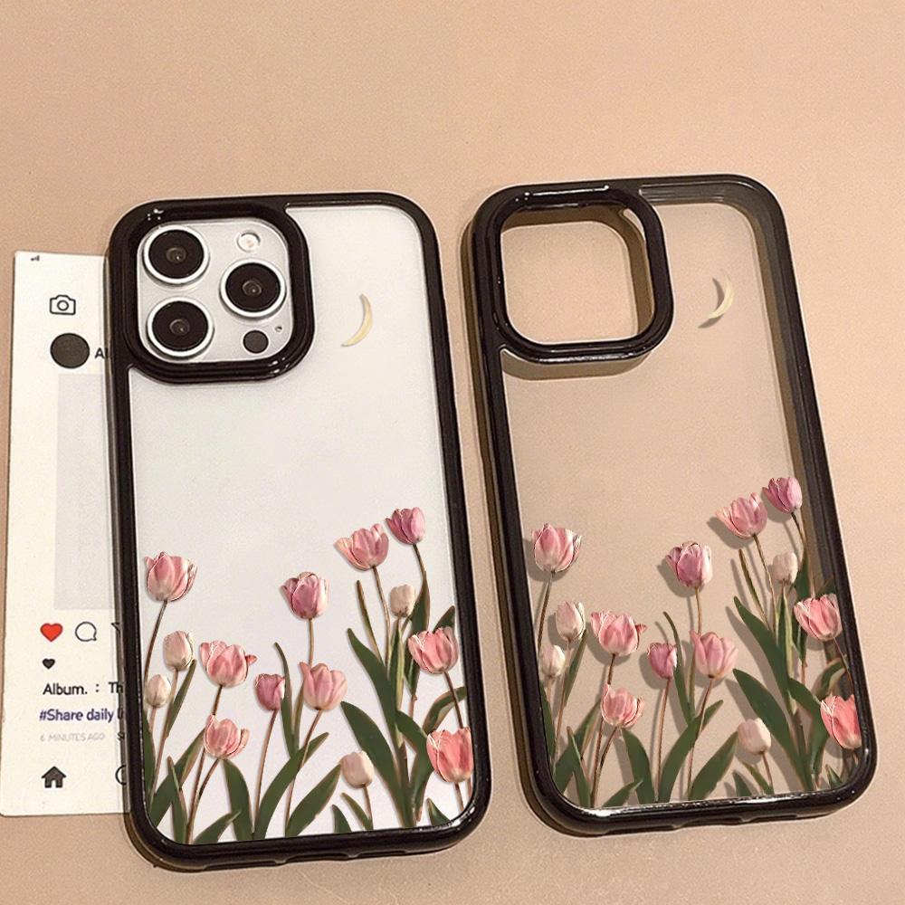 Acrylic Phone Case for iPhone 11 12 13 14 Pro 12 14 16 Pro Max for Samsung A16 A36 A56 S24 FE High-quality Painted Anti-fall Mobile Phone Case
