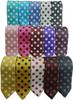 [HANG OVER] Long-selling product [Made in Japan] 6cm large polka dot tie (TurquoiseWhite)