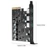 PCIe X4 To USB 3.2 Card 20Gbps Expansion Add on Card 3x USB3.2 and 2x TPYC-C Support Windows 7/8/10 (32/64 Bit)  OS 10.8.2