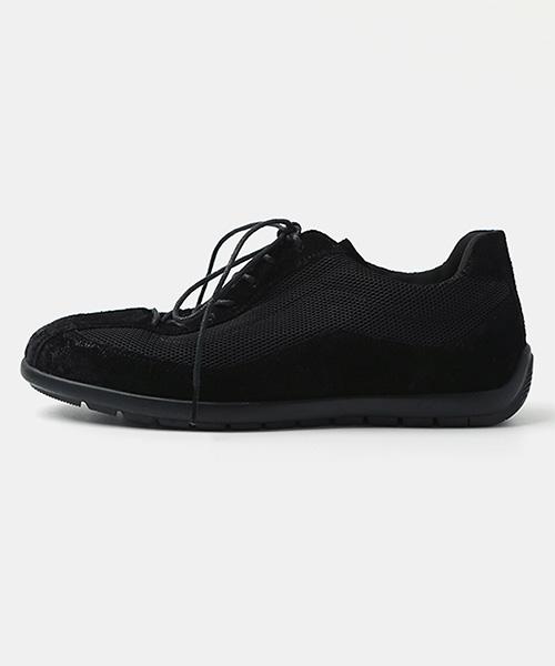 Wetheroad Wtrd3116-3 Lazy Suede Racing Sneakers Mesh Black