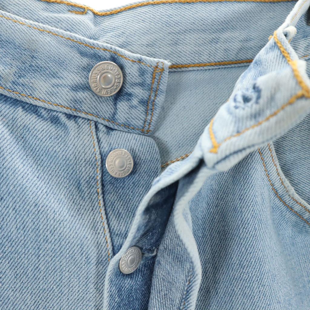 Levi's 90s Made in USA Old Straight denim pants W33 Blue 501 Men's Used