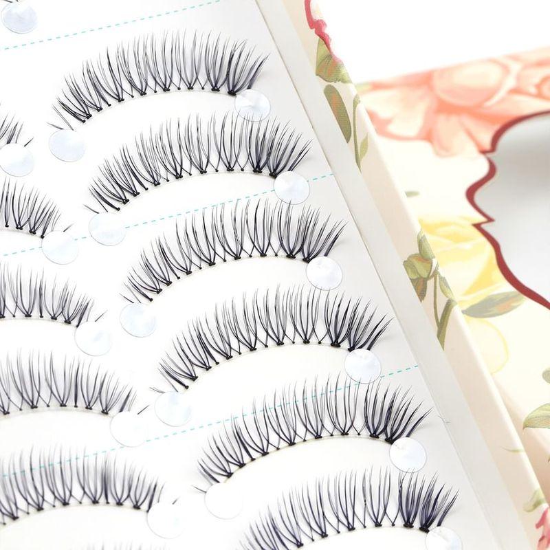 Mogugu - Set of 10: Natural Wispy False Eyelashes