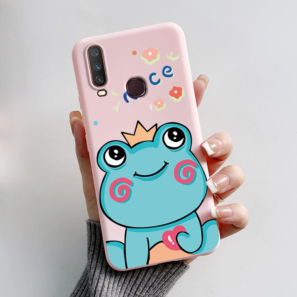 For Vivo Y12 Case 1904 1940 Cartoon Bear Frog Cover For Vivo Y15 Y17 1902 1901 Soft Silicone Phone Case For Vivo Y17 Y12 Bumper
